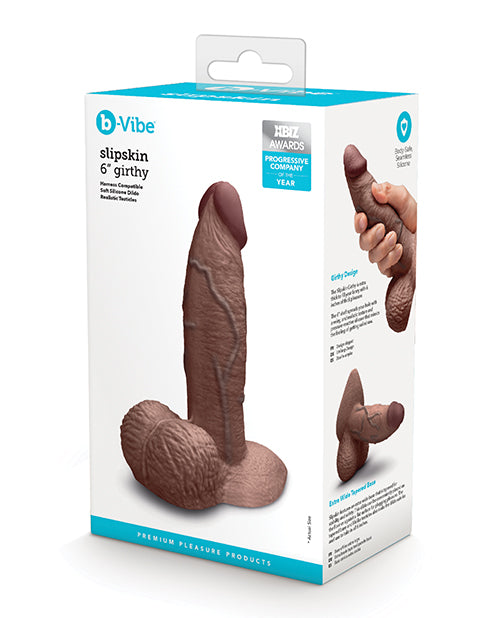 b-Vibe Slipskin Girthy - Brown